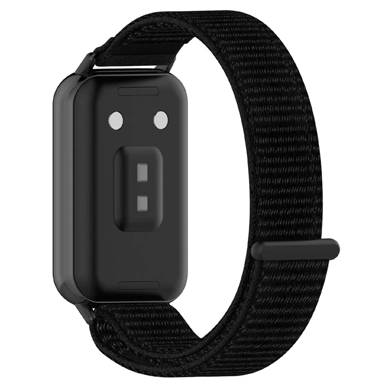 Watch Strap for Honor Band 11  /  11 Pro Nylon Woven Magic Tape Adjustable Watch Band - Black