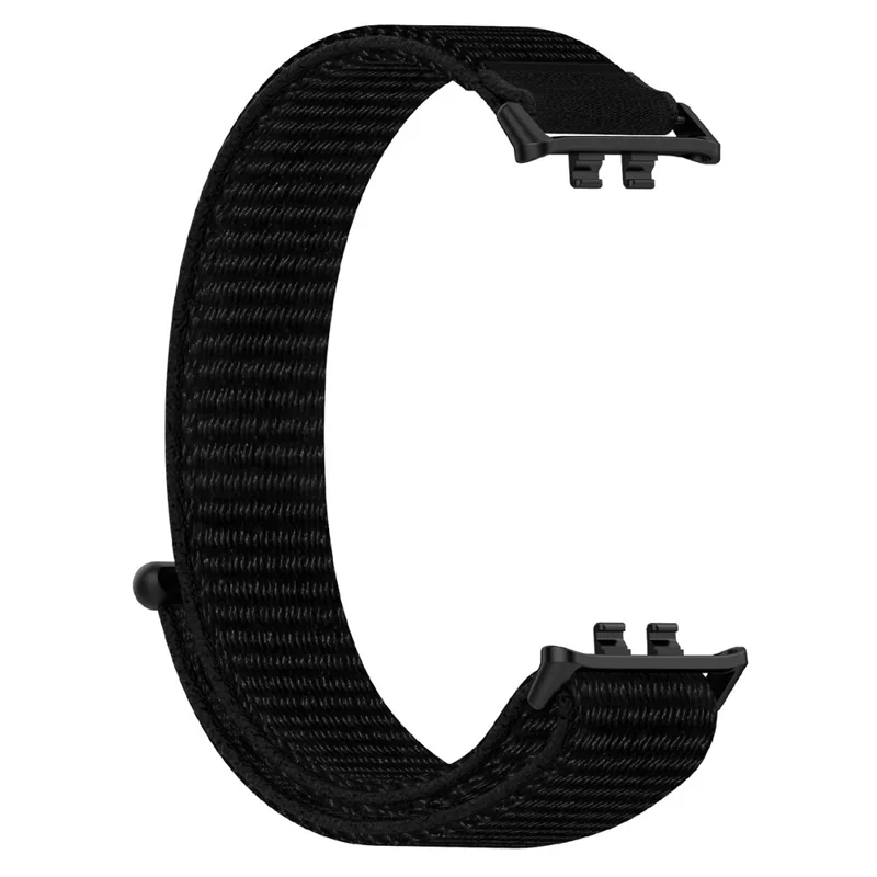 Watch Strap for Honor Band 11  /  11 Pro Nylon Woven Magic Tape Adjustable Watch Band - Black