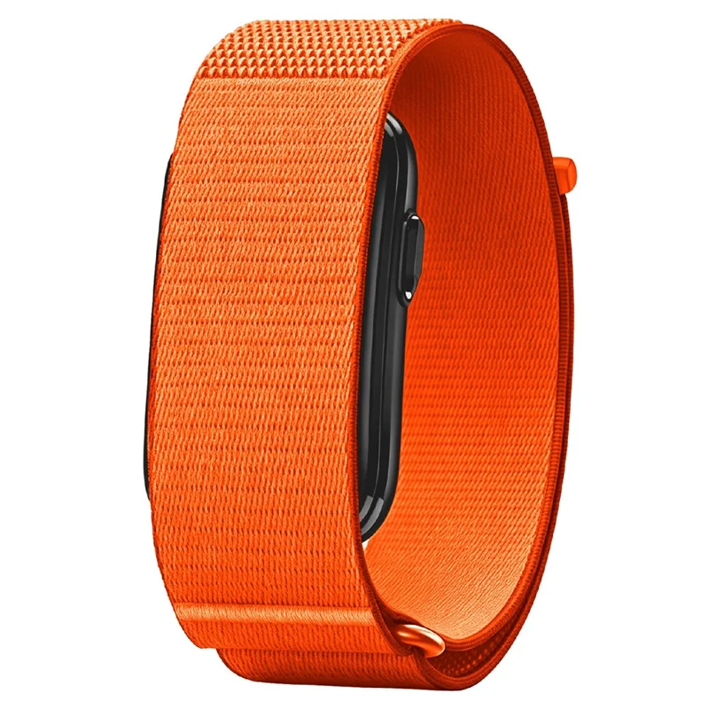 Storlek L / XL för Garmin Cirqa Smart Band Snöre av vävt nylon med kletbandshäftning Justerbar handledsband - Orange