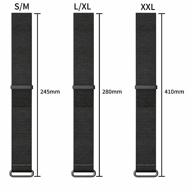 Storlek L / XL för Garmin Cirqa Smart Band Snöre av vävt nylon med kletbandshäftning Justerbar handledsband - Orange