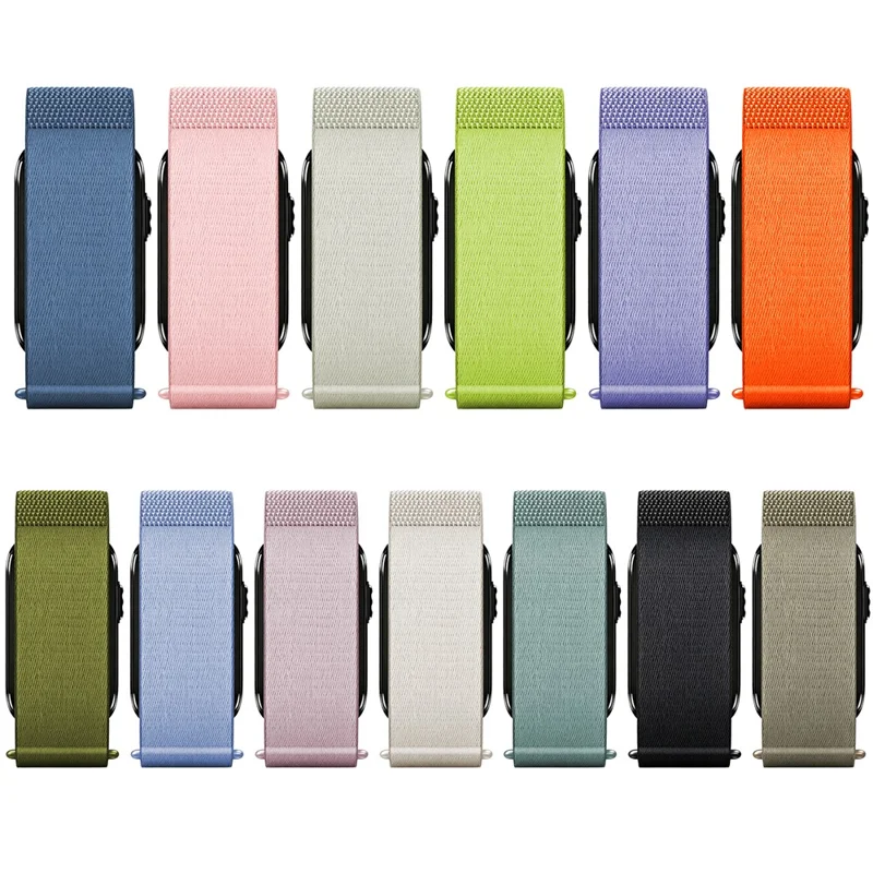 Size S  /  M For Garmin CIRQA Smart Band Nylon Strap Magic Tape Fastening Adjustable Wrist Band - Army Green