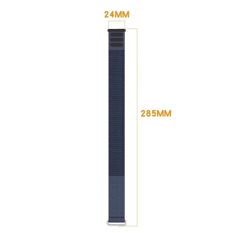 For Garmin CIRQA Smart Band Adjustable Wrist Band Woven Nylon Watch Strap - Denim Blue