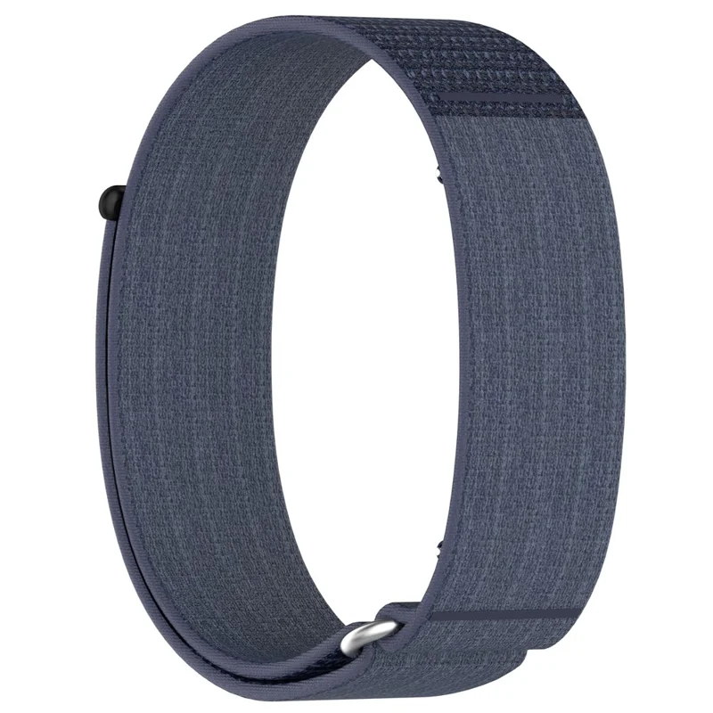 For Garmin CIRQA Smart Band Adjustable Wrist Band Woven Nylon Watch Strap - Denim Blue