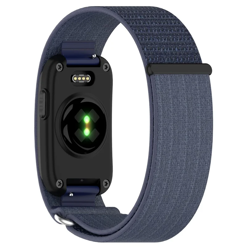 For Garmin CIRQA Smart Band Adjustable Wrist Band Woven Nylon Watch Strap - Denim Blue