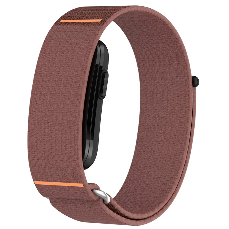 For Garmin CIRQA Smart Band Adjustable Arm Band Woven Nylon Watch Strap - Dusty Pink