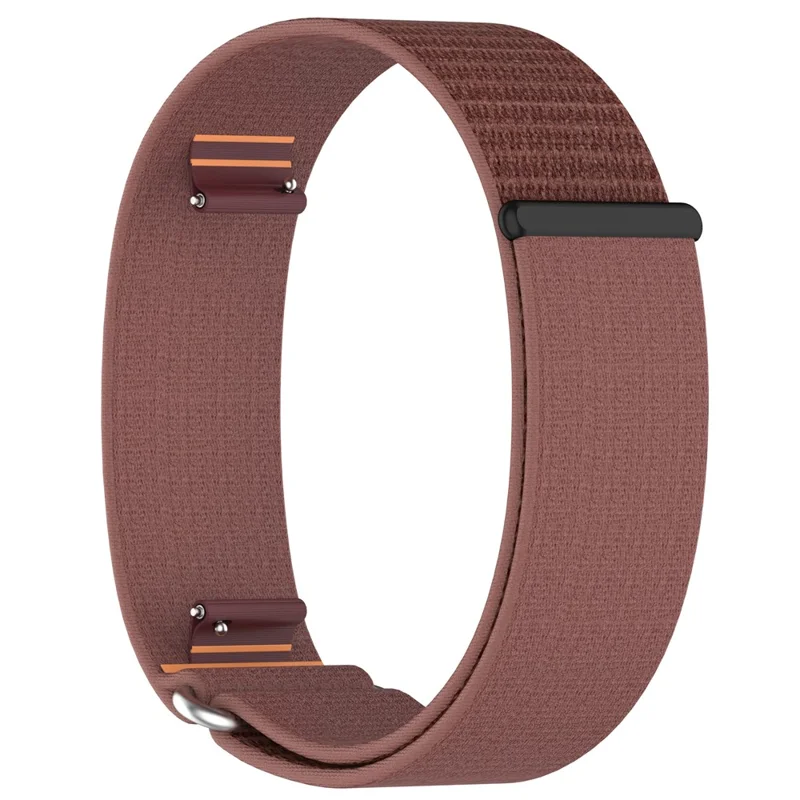 For Garmin CIRQA Smart Band Adjustable Arm Band Woven Nylon Watch Strap - Dusty Pink