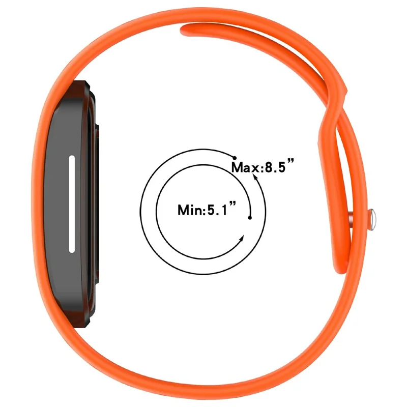 For Hume Band 2.0 Silicone Watch Band Ventilated Adjustable Strap Replacement - Orange