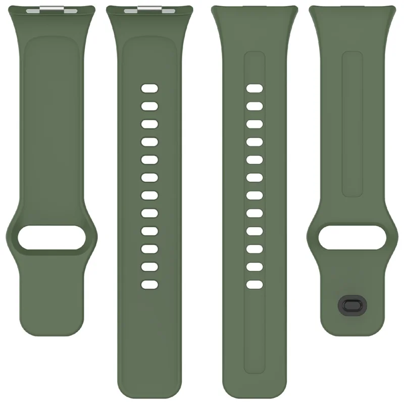 Silicone Watch Strap for Xiaomi Redmi Watch 6 / 6 Active / 6 Lite / Watch 5 / 4 Adjustable Replacement Band - Dark Green