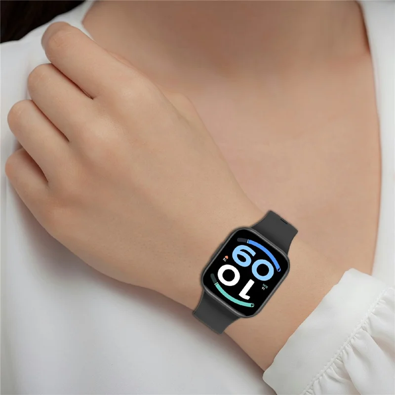 Silicone Watch Strap for Xiaomi Redmi Watch 6 / 6 Active / 6 Lite / Watch 5 / 4 Adjustable Replacement Band - Dark Green