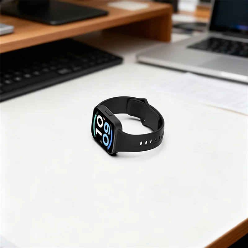 Silicone Watch Strap for Xiaomi Redmi Watch 6 / 6 Active / 6 Lite / Watch 5 / 4 Adjustable Replacement Band - Dark Green