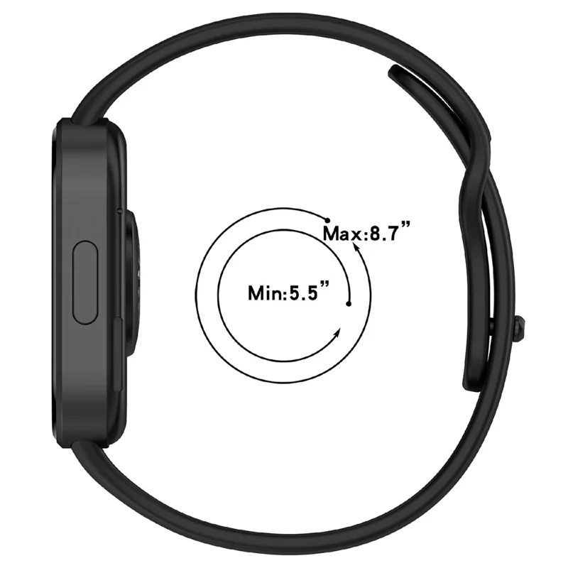Silicone Watch Strap for Xiaomi Redmi Watch 6 / 6 Active / 6 Lite / Watch 5 / 4 Adjustable Replacement Band - Dark Green