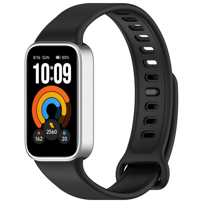 For Xiaomi Smart Band 11 Active Strap Adjustable Quick Release Replacement TPU Watch Band - Black