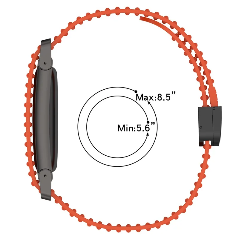 For Google Fitbit Air Silikonetrukke med Magnetisk Spænde, Hurtigløsning, Tekstureret Justerbar Bånd - Hvid / Sort