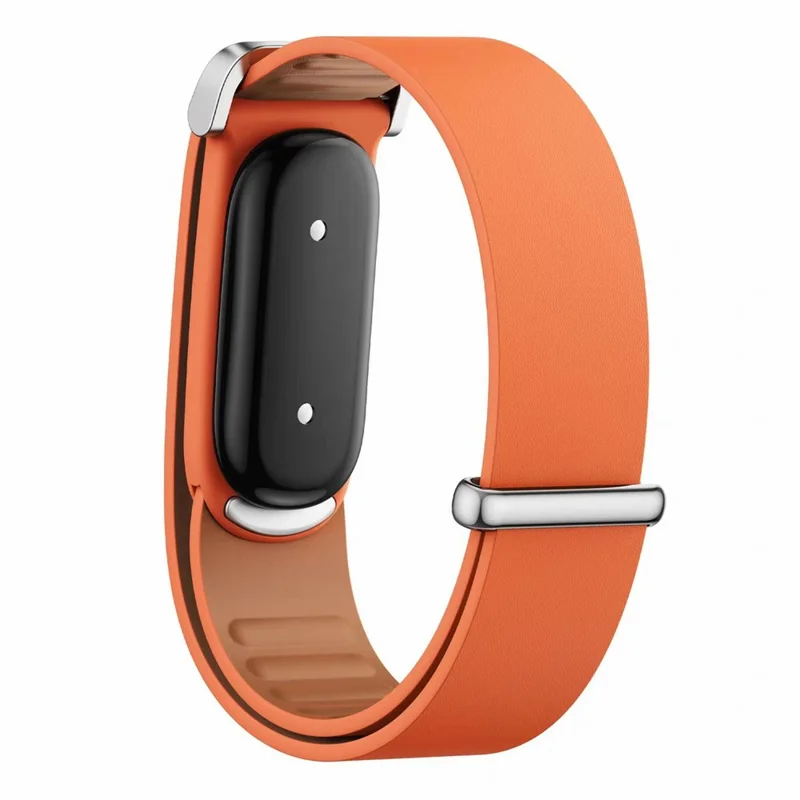 För Google Fitbit Air Riktigt Nappaläder Klockband PC-ram Byte Armband - Orange