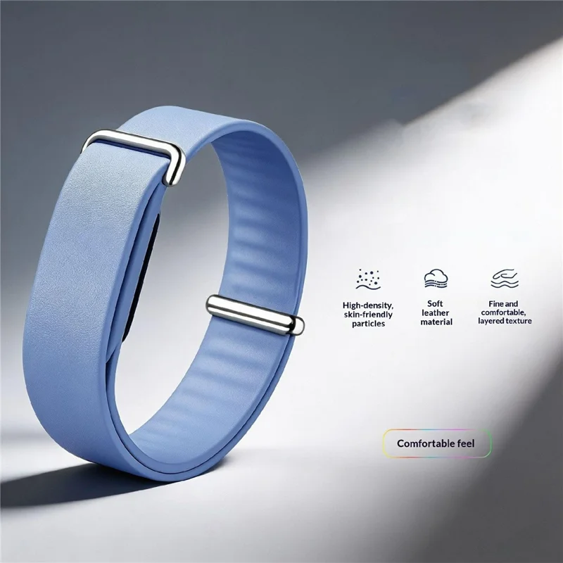 För Google Fitbit Air Klocka Band PU Läder Justerbart Klockband Ersättning - Blå