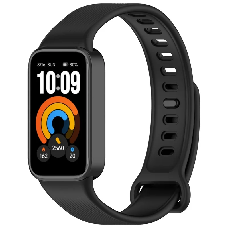 For Xiaomi Smart Band 11 Active Watch Strap TPU Replacement Wristband with Tool - Black