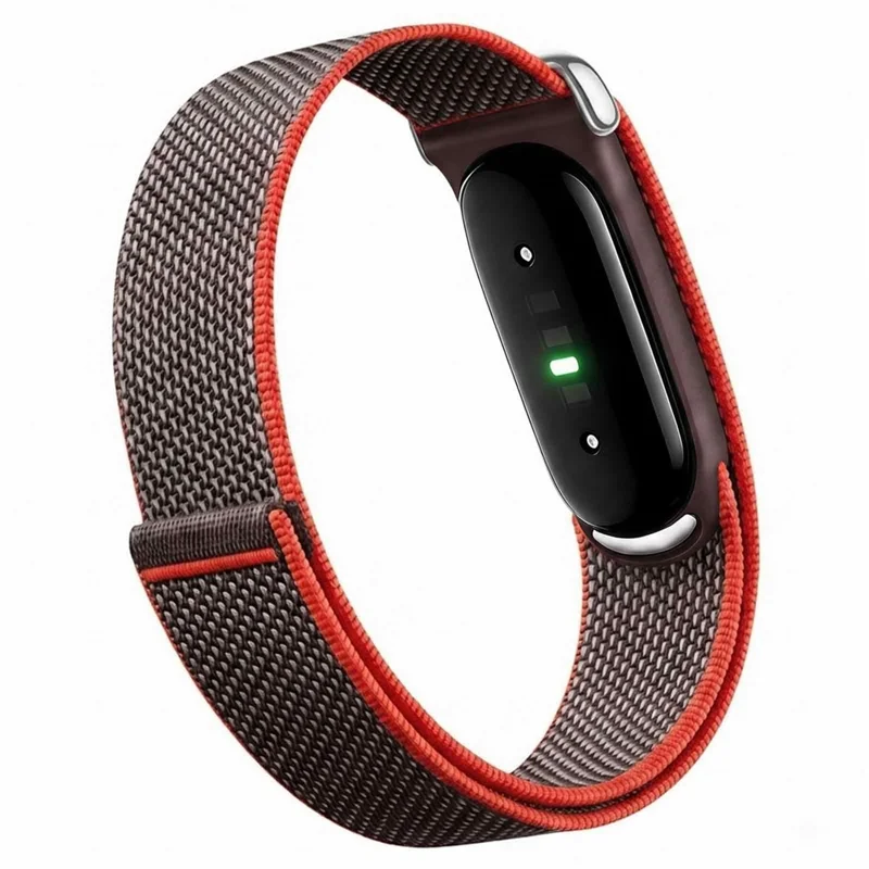 For Google Fitbit Air Nylon Loop Armband Verstellbarer Klettverschluss Atmungsaktives Armband (Standardversion) - Punkte Orange
