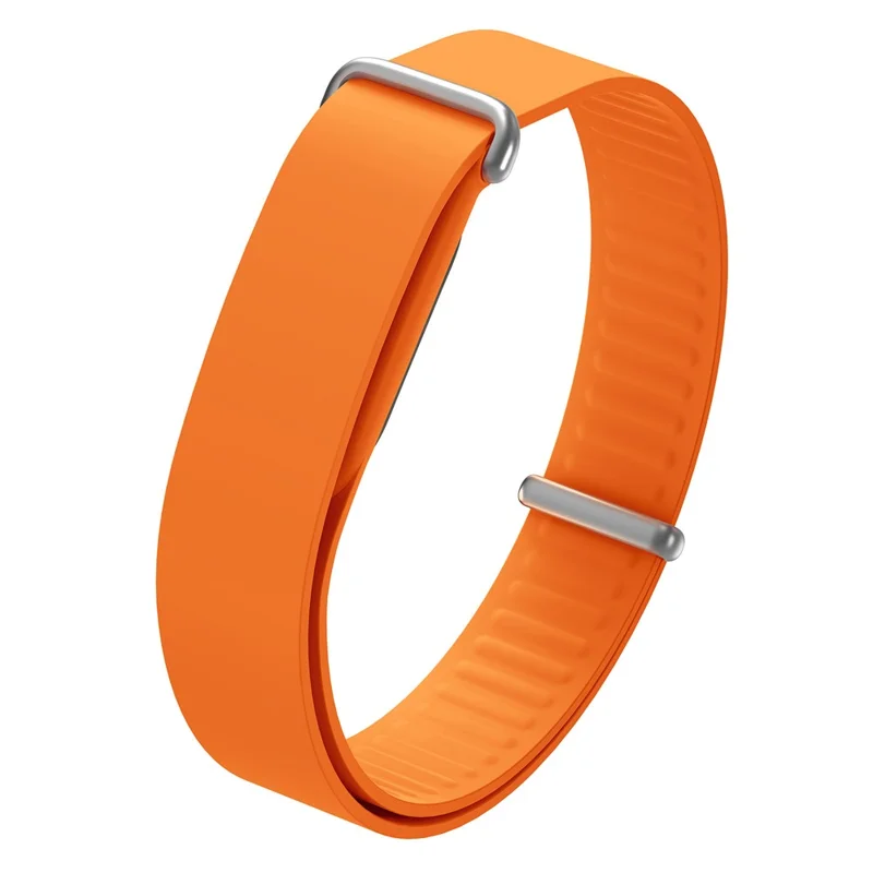 Für Google Fitbit Air Armband aus Silikon + Zinklegierung + PC Integrierter Loop-Armriemen - Orange