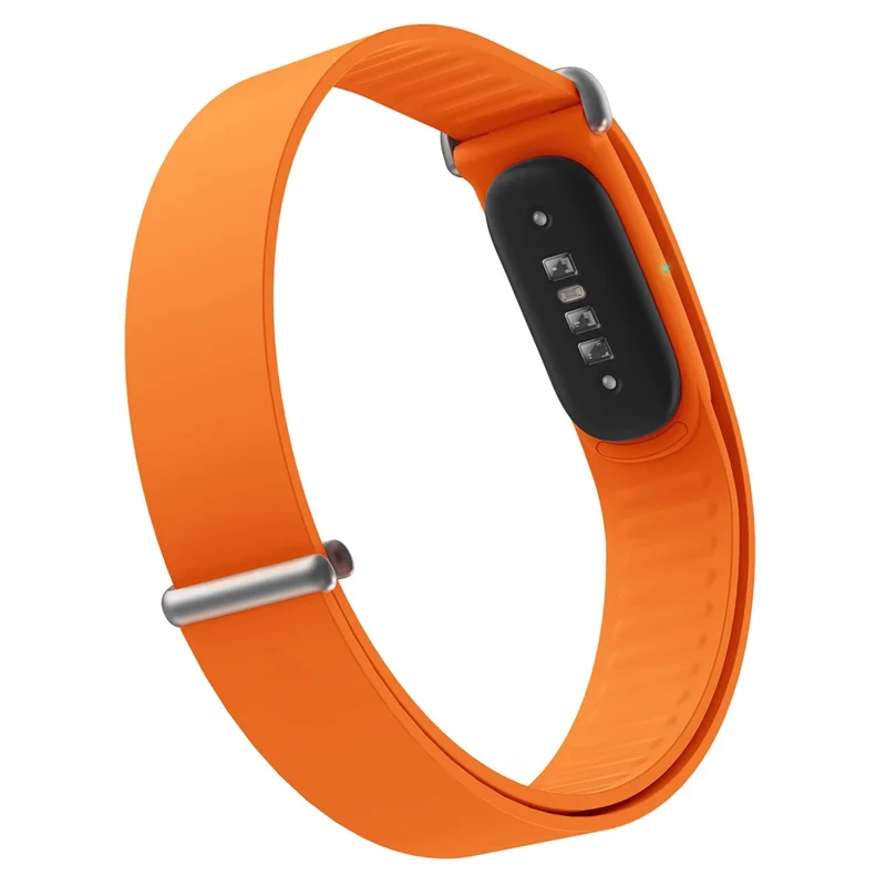 Für Google Fitbit Air Armband aus Silikon + Zinklegierung + PC Integrierter Loop-Armriemen - Orange