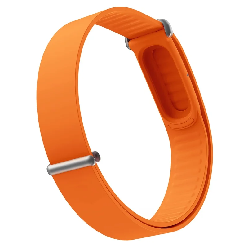 Für Google Fitbit Air Armband aus Silikon + Zinklegierung + PC Integrierter Loop-Armriemen - Orange