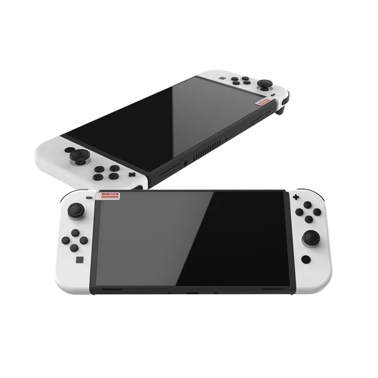 DOBE TNS-1156 2Pcs 9H Tempered Glass Screen Protector Anti-fingerprint Film for Nintendo Switch OLED