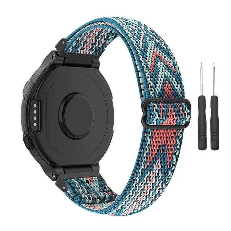 Adjustable Elastic Nylon Smart Watch Replacement Strap Watchband with Screwdrivers for Garmin Forerunner 735xt/220/230/235/620/630 - Arrow