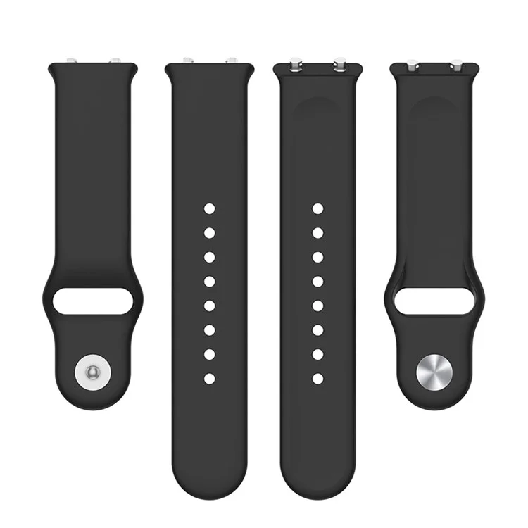26mm Silicone Watch Bands Quick Release Replacement Straps for Meizu Watch - Black