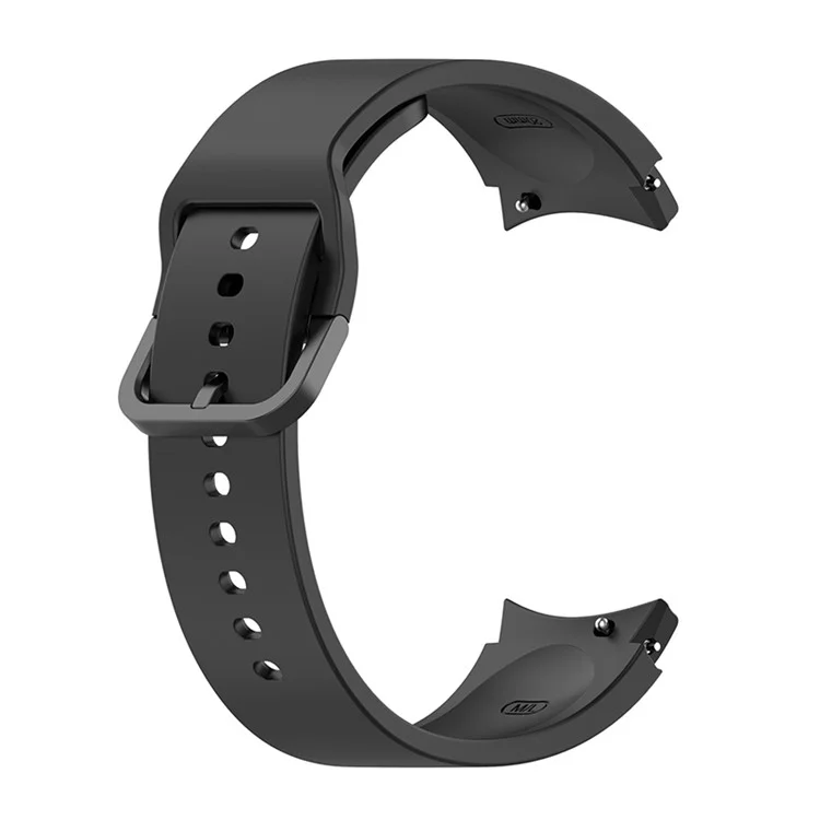 Bands de Montres en Silicone de 20 mm Bandonnées de Remplacement Avec Boucle Colorée Pour Samsung Galaxy Watch4 Classic 42mm 46mm / Watch4 40 mm 44 mm / Watch3 41 mm / Regarder Active2 40 mm 44 mm / Regarder Actif / Regarder 5 / Regarder 5 Pro - le Noir