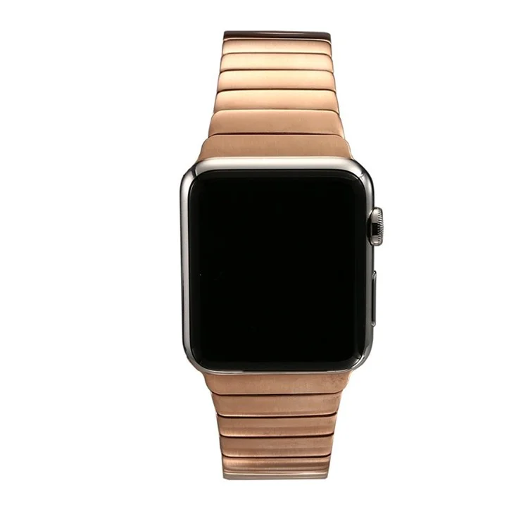 Para Apple Watch Series 8 / Reemplazo de Correa de Metal de la Banda de Reloj de Acero Inoxidable de 7 41 mm Con Hebilla de Mariposa - Oro Rosa