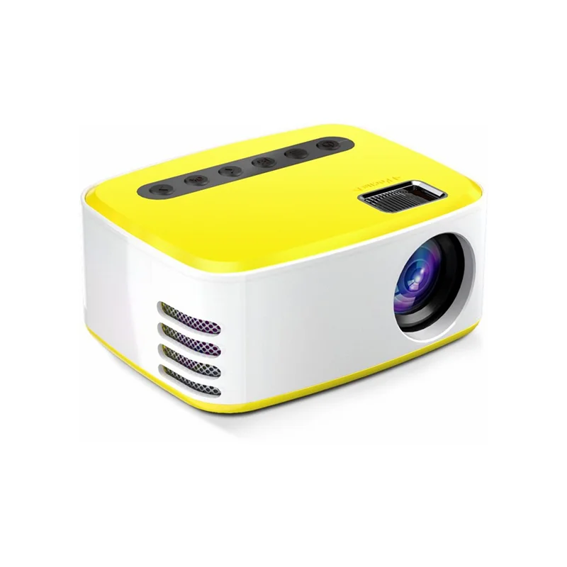 T20 Mini LED Projector 1080P High Definition Portable Home Theater Media Player - EU Plug