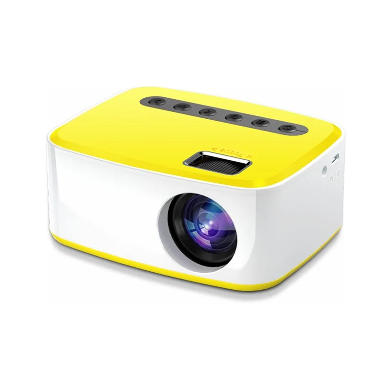 T20 Mini LED Projector 1080P High Definition Portable Home Theater Media Player - EU Plug