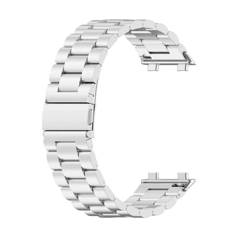 Drei Perlen Edelstahl Smart Watch Bandband Für Oppo Watch 2 42mm - Silber-