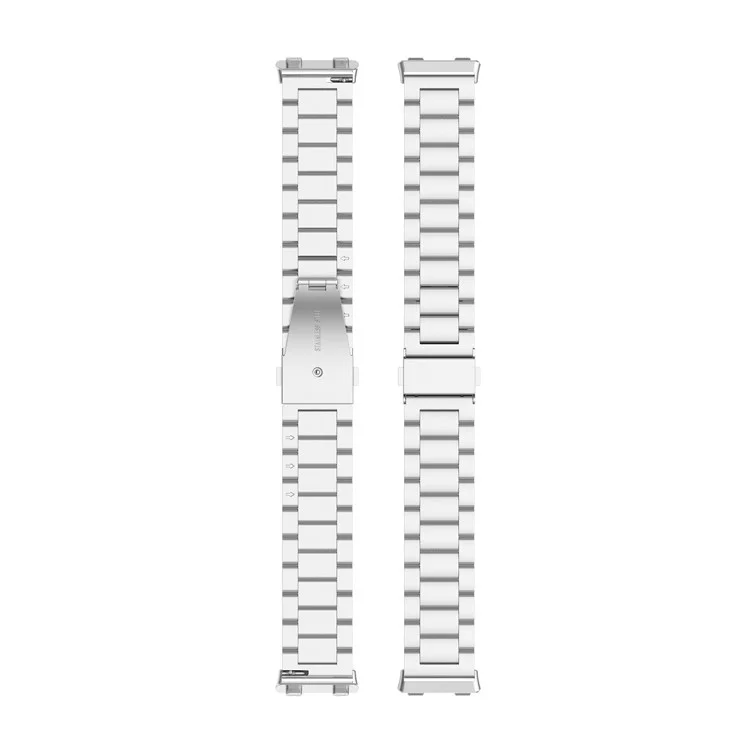 Drei Perlen Edelstahl Smart Watch Bandband Für Oppo Watch 2 42mm - Silber-