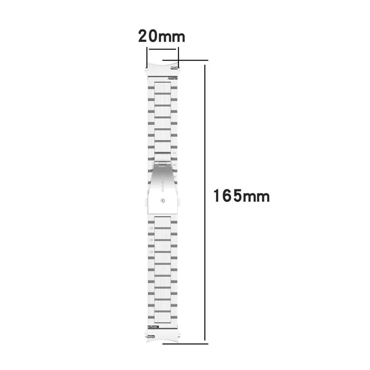 Correia de Relógio Inteligente de Aço Inoxidável de 3 Contas de Reposição para Samsung Galaxy Watch6 40mm 44mm / Watch6 Classic 43mm 47mm / Watch 5 40mm 44mm / 5 Pro 45mm / Watch4 40mm 44mm - Ouro