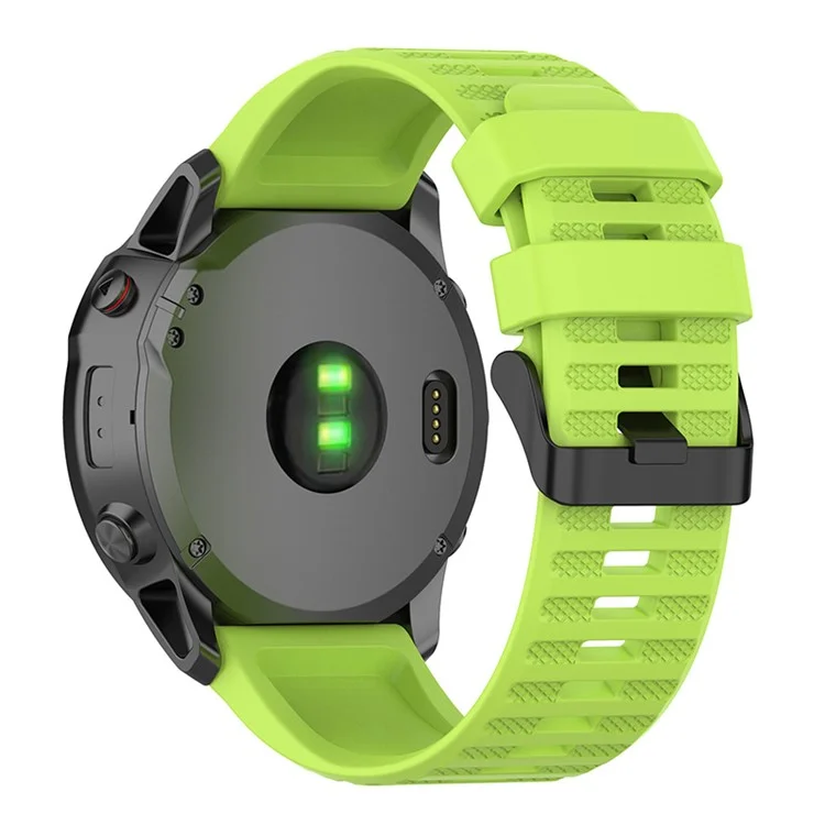 Cinta de Faixa de Relógio de Silicone de 22 mm Com Chaves de Fenda Para Garmin Fenix ​​6 GPS/6 Pro GPS/6 Sapphire GPS/Garmin Fenix ​​5/5 Plus - Verde