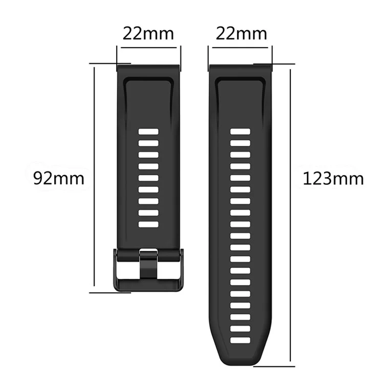 Bande de Montres en Silicone de 22 mm Avec Tournevis Pour Garmin Fenix ​​6 Gps / 6 Pro Gps / 6 Sapphire Gps / Garmin Fenix ​​5/5 Plus - Rouge