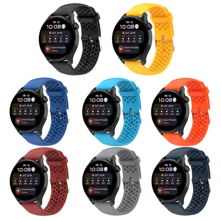 Correa de repuesto de silicona transpirable de 22 mm para el reloj inteligente Polar Vantage M/Vantage M2/Gait X - Azul cielo