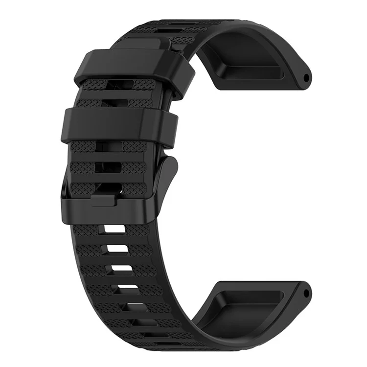 Correa De Banda De Reloj De Silicona Transpirable De 26 Mm Con Destornilladores Para GARMIN FENIX 6X GPS / 6X PRO / 6X SAPPHIRE GPS - Negro