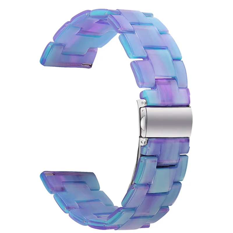 Harz Watch Band Edelstahlschnalle -gurtarmband Für Samsung Galaxy Watch4 Classic 42mm / 46 mm - Blaues Phantom