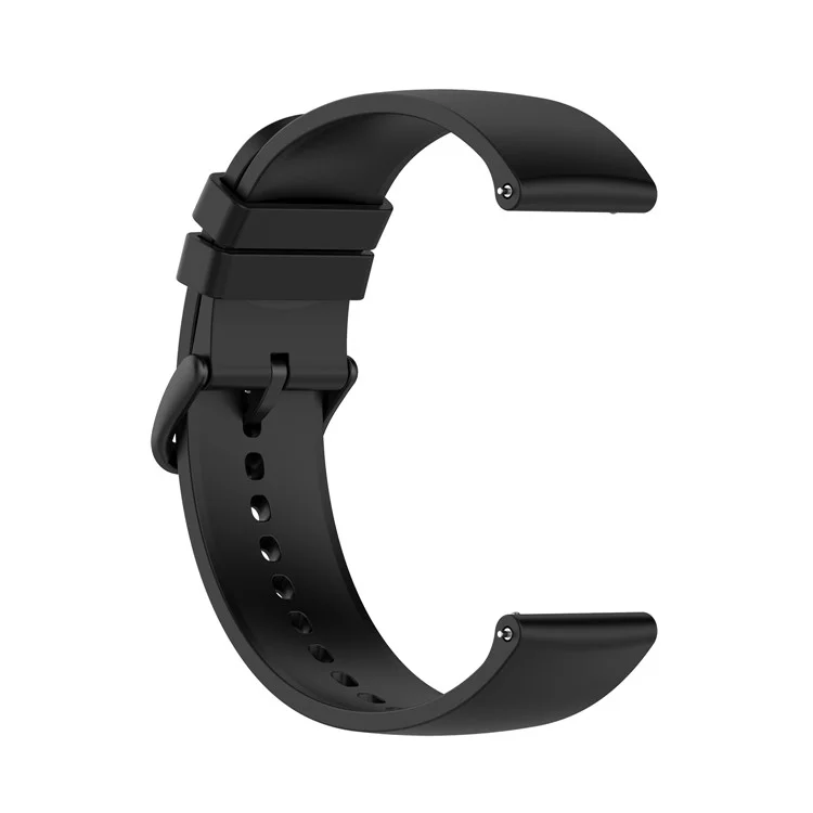 20mm weiches Silikon Smart Watch Band Ersatz Verstellbare Uhrenarmbänder für Huami Amazfit GTS 3 - Schwarz
