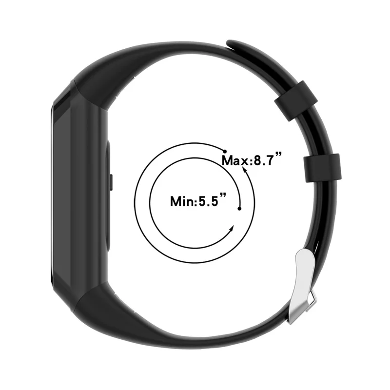 Sostituzione Del Cinturino da Orologio da Orologio da Orologio da Orologio da Orologio da Orologio Morbido di Qualità Per Keep B2 - Nero