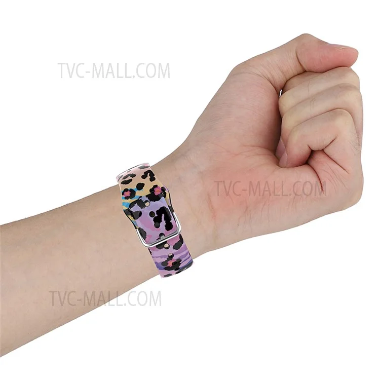 Multi-Color Flexible Silicone Replacement Watch Strap for Apple Watch Series 10 42mm / 9 8 7 41mm / 6 5 4 SE SE (2022) SE (2023) 40mm / 3 2 1 38mm - Colorful Grid