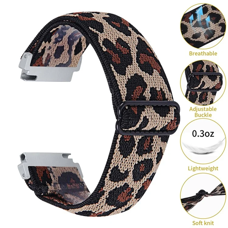 Breathable Knitted Watch Strap Elastic Watchband with Adjustable Buckle for Samsung Galaxy Watch4 Classic 42mm 46mm/Galaxy Watch Active/Galaxy Watch Active2 40mm 44mm - 3#