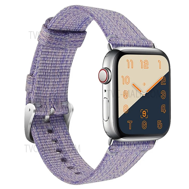 Geflochtenes Nylon Smart Watch Armband Band Ersatzriemen Für Apple Watch SE 40 Mm/serie 7 41 Mm/6/5/4 40 Mm/3/2/1 38 mm - Violett