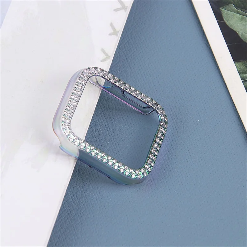 Hard PC Rhinestone Watch Case Frame Edge Cover for Apple Watch Series SE3 / SE2 / SE1 /  6 / 5 / 4 40mm - Colorful
