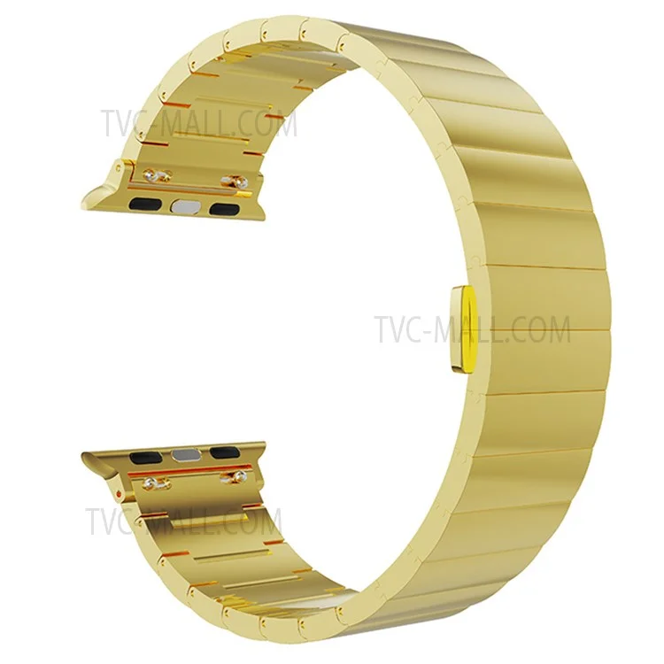 Bracelet de montre intelligent en métal Bracelet de remplacement pour Apple Watch Series 10 46mm / Ultra 2 Ultra 49mm / 9 8 7 45mm / SE (2023) SE (2022) SE 6 5 4 44mm / 3 2 1 42mm - Or