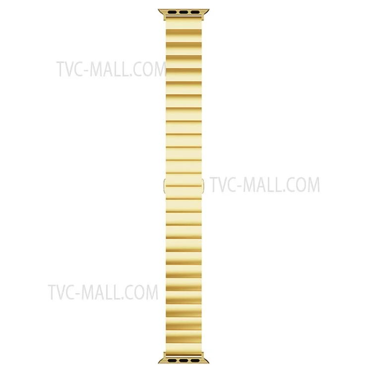 Bracelet de montre intelligent en métal Bracelet de remplacement pour Apple Watch Series 10 46mm / Ultra 2 Ultra 49mm / 9 8 7 45mm / SE (2023) SE (2022) SE 6 5 4 44mm / 3 2 1 42mm - Or