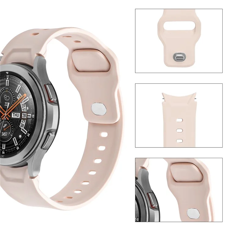 Silikon -ersatzhandwerksband Für Silikon -farbschacht Für Samsung Galaxy Watch4 40 Mm/44 mm - Hell-pink