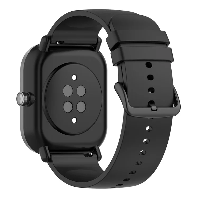 Cinturino da Orologio in Silicone 22 mm Braccialetto Morbido Con Fibbia Per Samsung Galaxy Watch3 45mm/active/huawei Orologio 3 - Nero