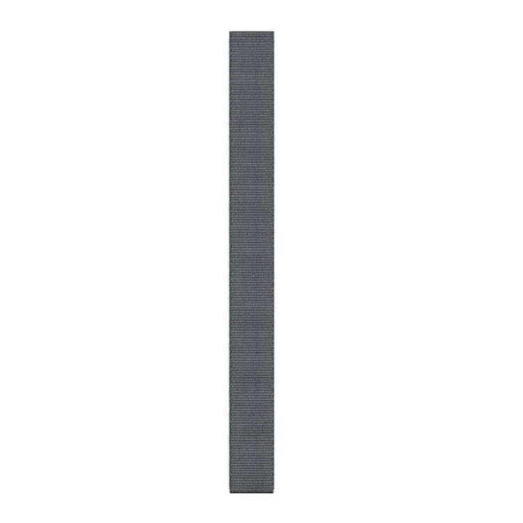 22mm Soft Knitted Nylon Watch Band Loop Fastener Wristband for Garmin Fenix 6X Pro/Fenix 5 Plus - Grey